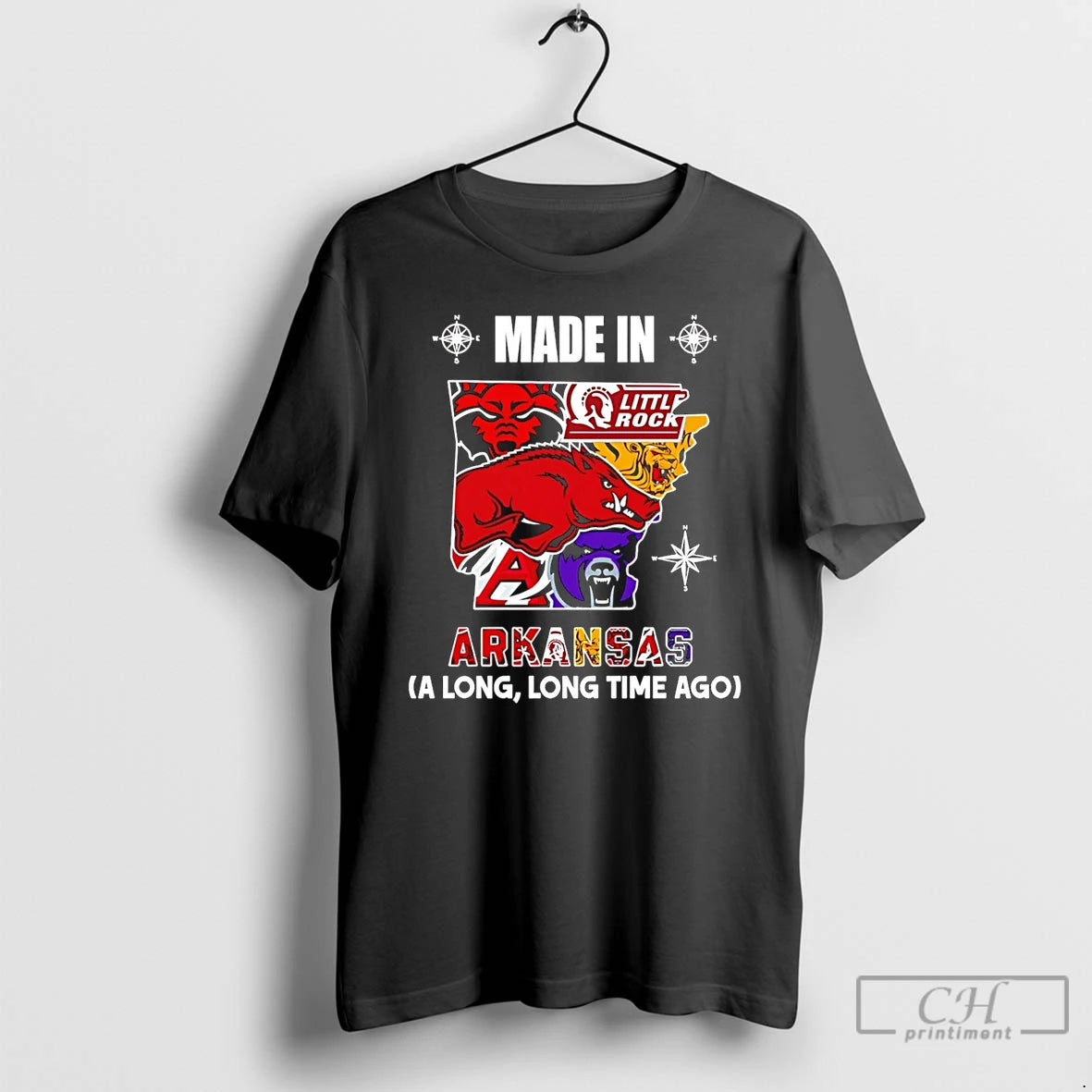 Premium Made In Arkansas A Long Long Time Ago State T-Shirts, Hoodie, Sweatshirt | CoreVibeTees.com