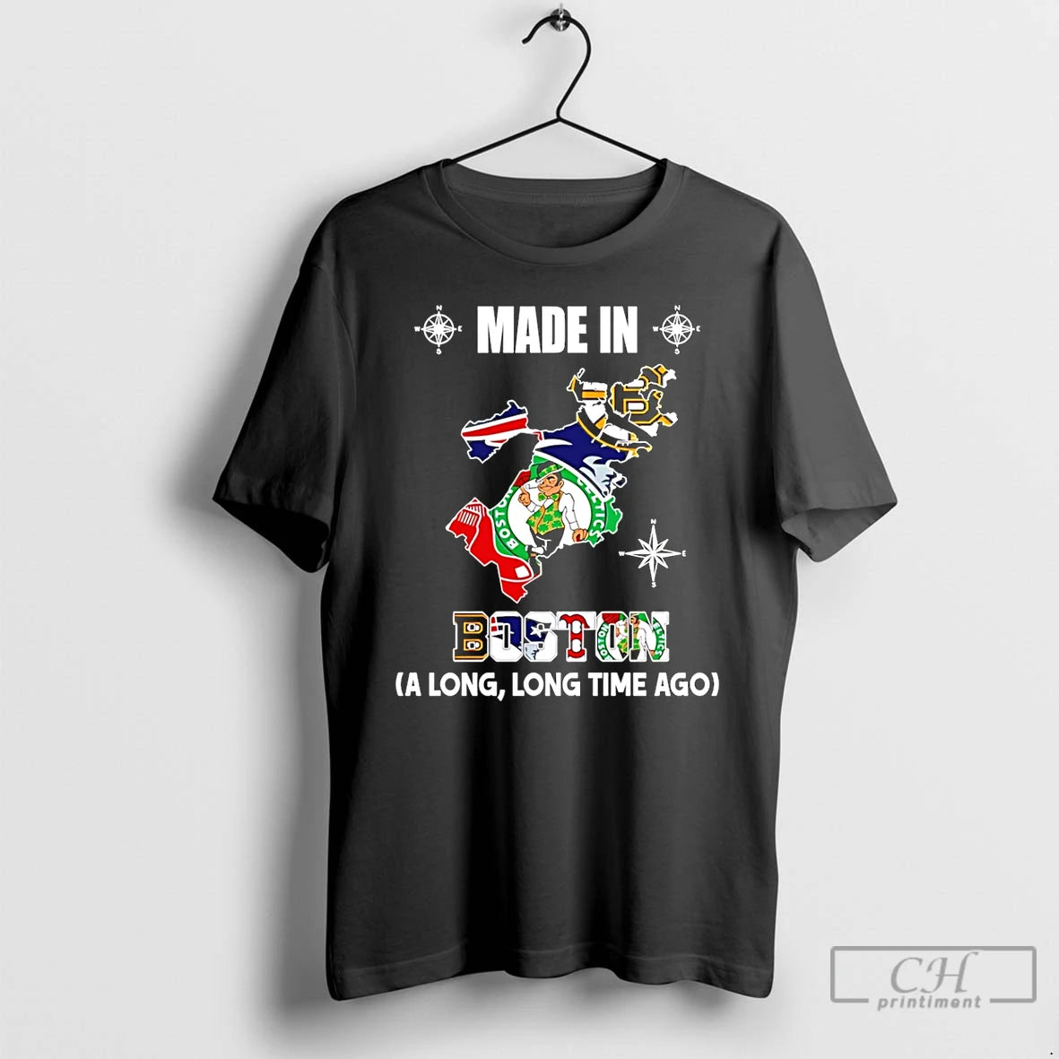 Premium Made In Boston A Long Long Time Ago State T-Shirts, Hoodie, Sweatshirt | CoreVibeTees.com