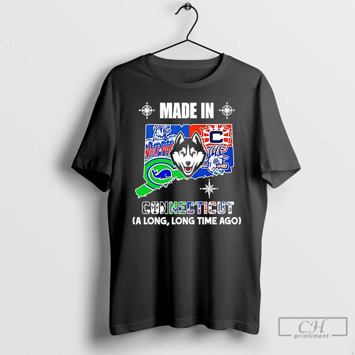Premium Made In Connecticut A Long Long Time Ago State T-Shirts, Hoodie, Sweatshirt | CoreVibeTees.com