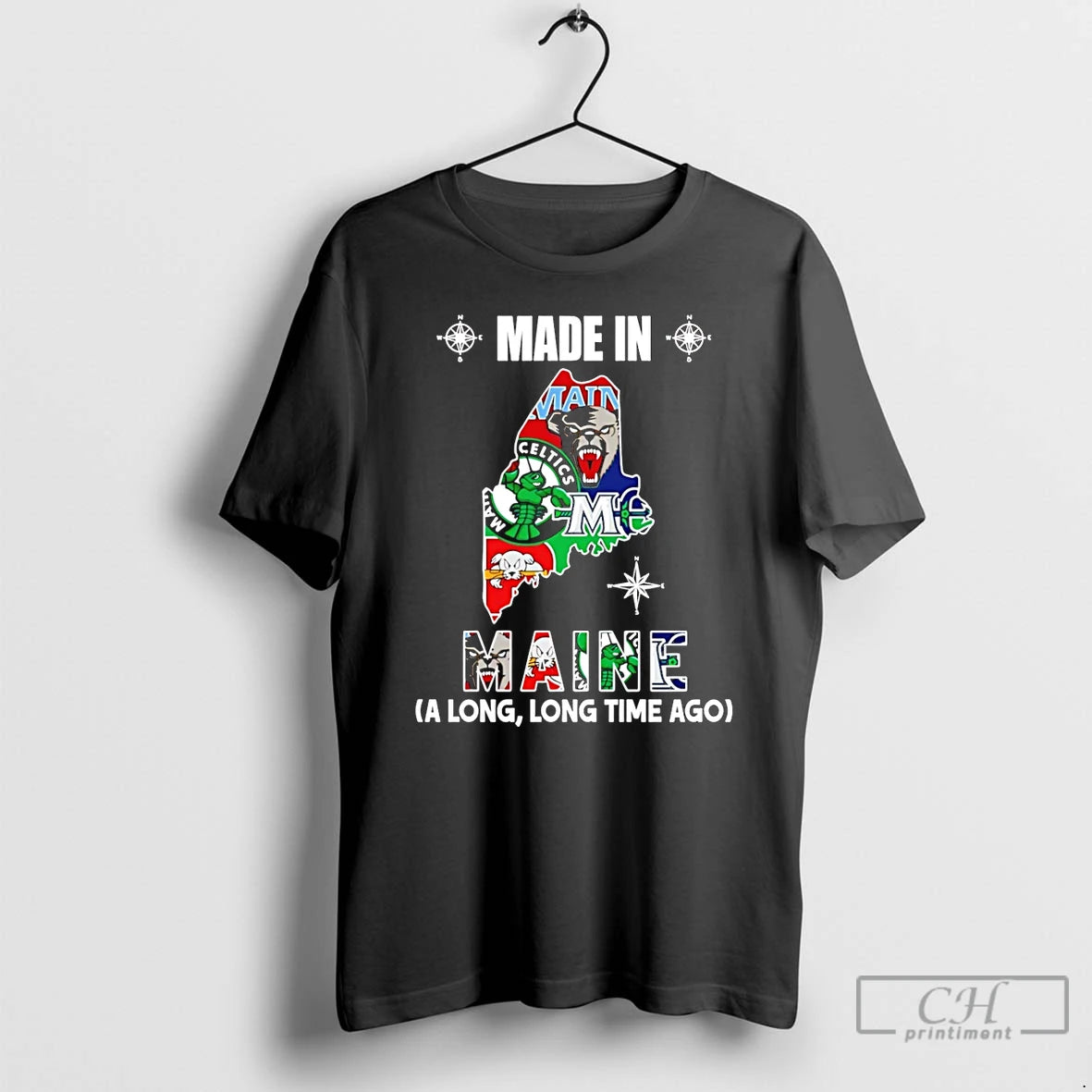 Premium Made In Maine A Long Long Time Ago State T-Shirts, Hoodie, Sweatshirt | CoreVibeTees.com
