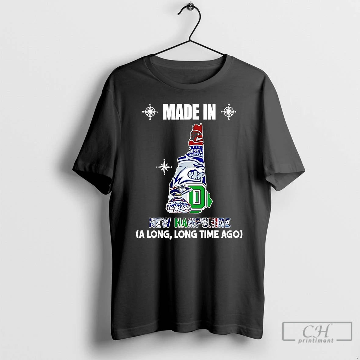 Premium Made In New Hampshire A Long Long Time Ago State T-Shirts, Hoodie, Sweatshirt | CoreVibeTees.com