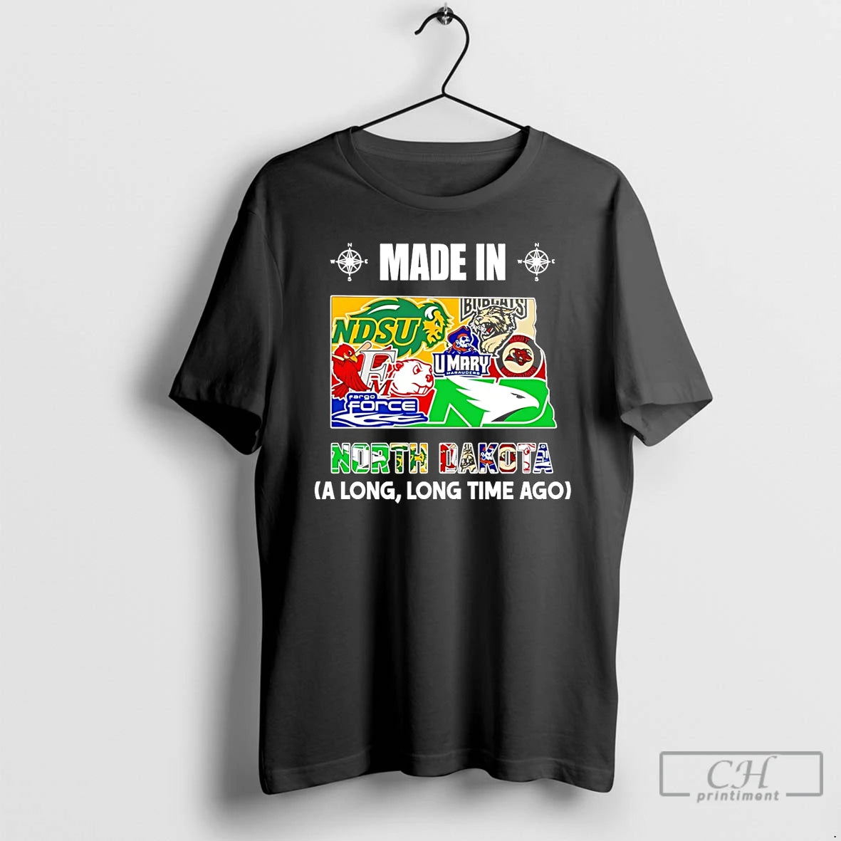 Premium Made In North Dakota A Long Long Time Ago State T-Shirts, Hoodie, Sweatshirt | CoreVibeTees.com