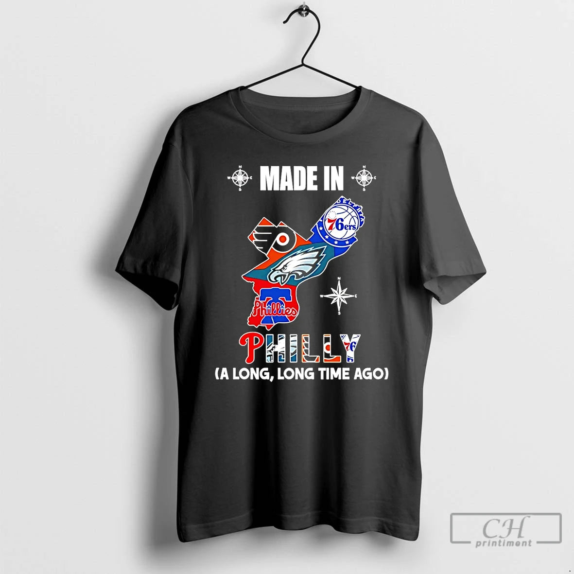 Premium Made In Philadelphia A Long Long Time Ago State T-Shirts, Hoodie, Sweatshirt | CoreVibeTees.com