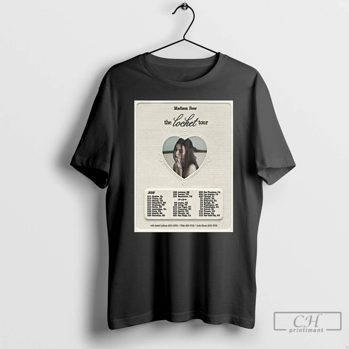 Premium Madison Beer The Locket Tour 2026 World Tour Schedule Dates T-Shirts, Hoodie, Sweatshirt | CoreVibeTees.com