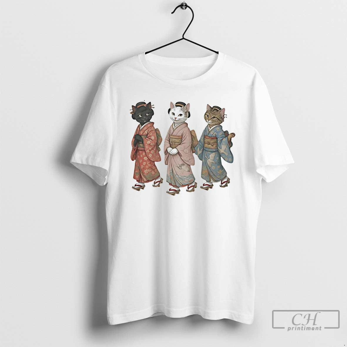 Premium Maiko Cats In Kimono Meme T-Shirts, Hoodie, Sweatshirt | CoreVibeTees.com