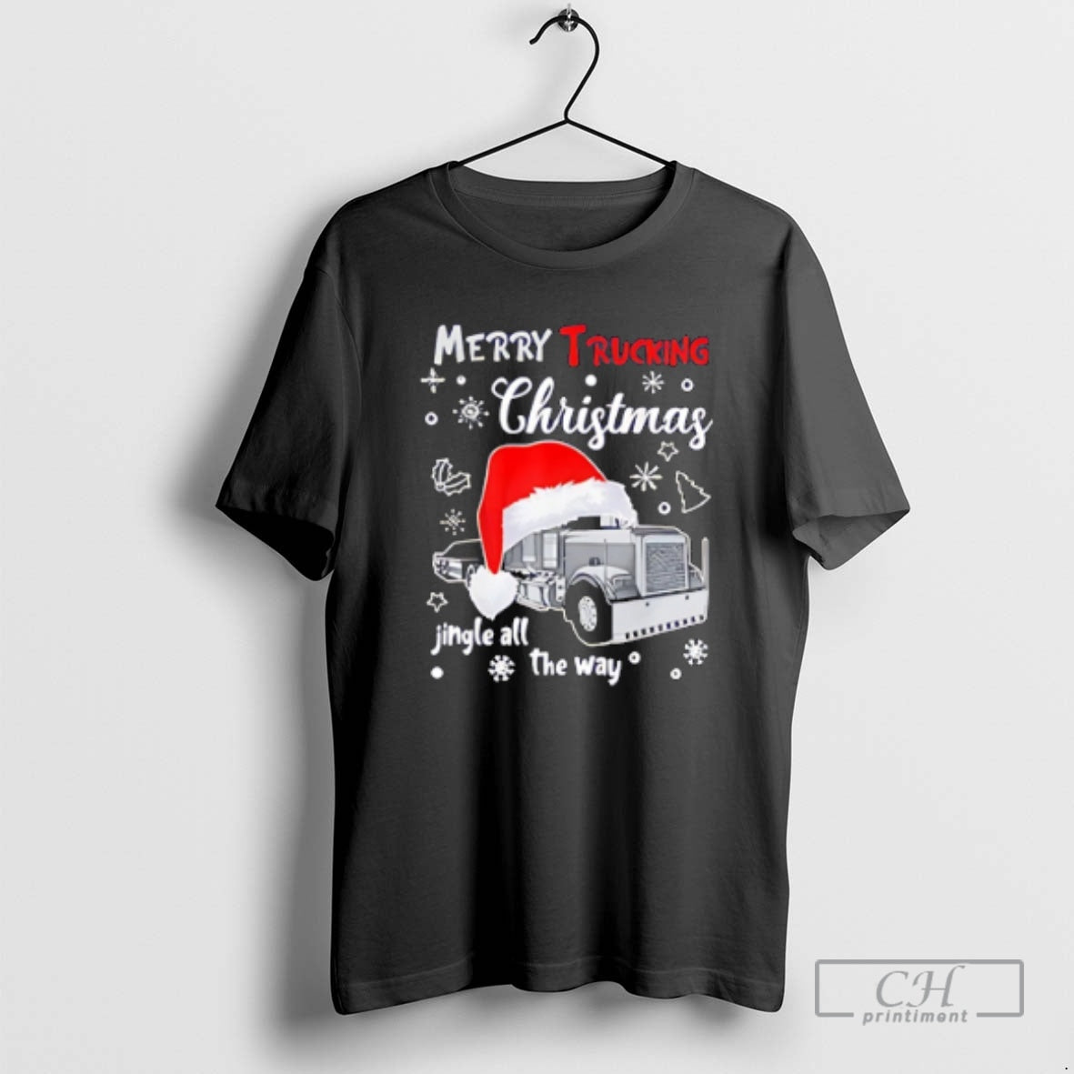 Premium Merry Trucking Christmas Jingle All The Way Shirt Sweater Hoodie, Sweatshirt | CoreVibeTees.com