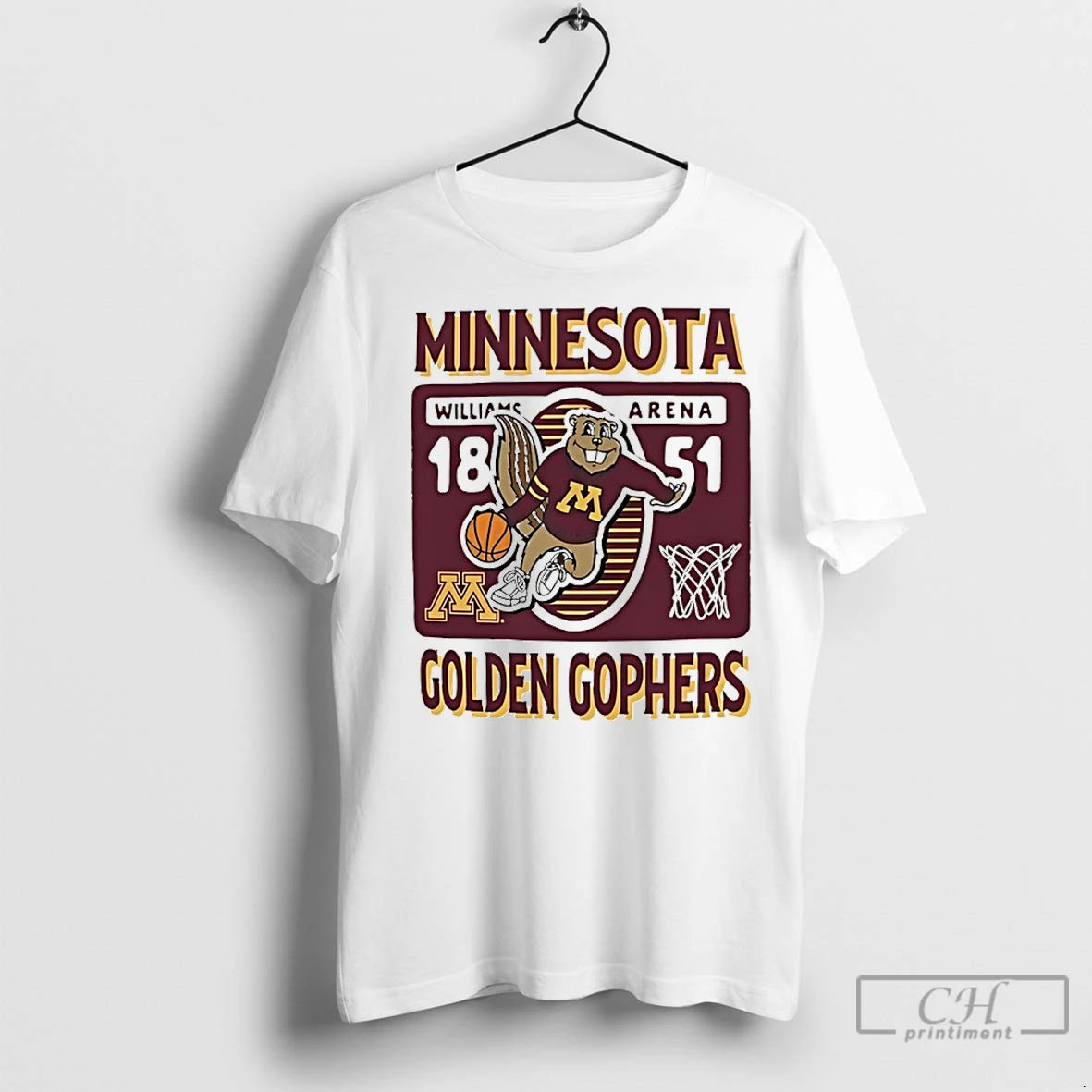 Premium Minnesota Golden Gophers Basketball 1851 Williams Arena Mascot