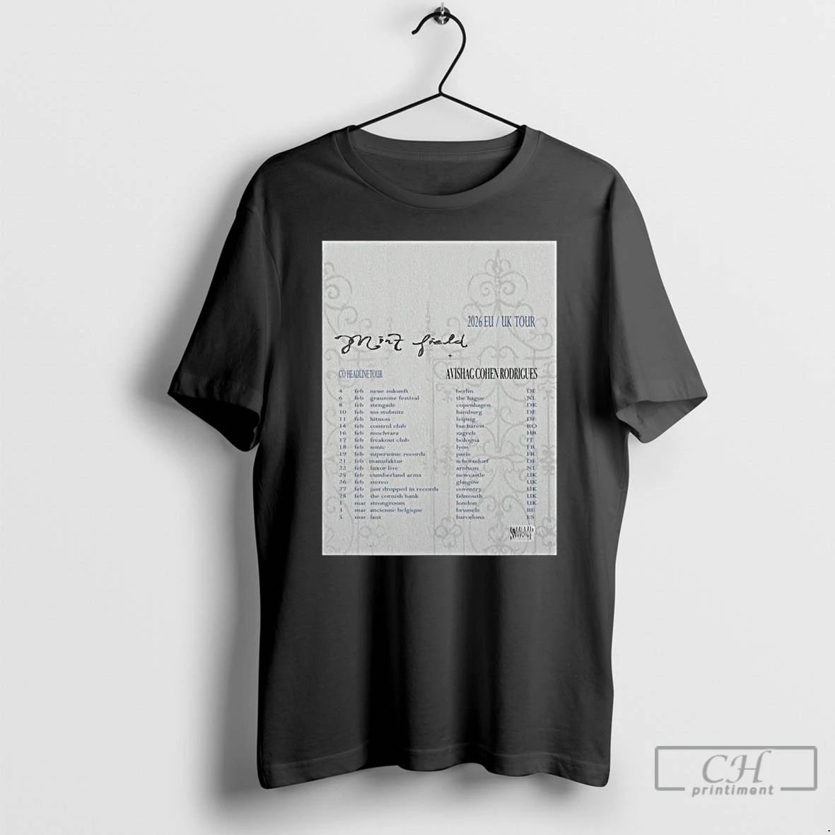 Premium Mint Field Eu Uk Tour 2026 T-Shirts, Hoodie, Sweatshirt | CoreVibeTees.com