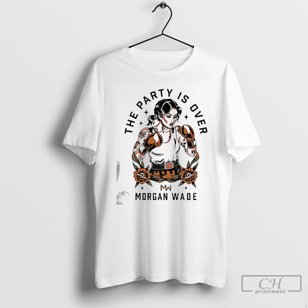 Premium Morgan Wade The Party Is Over Boxing T-Shirts, Hoodie, Sweatshirt | CoreVibeTees.com