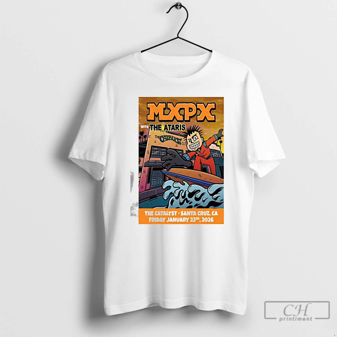 Premium Mxpx The Catalyst Santa Cruz Ca January 23 2026 T-Shirts, Hoodie, Sweatshirt | CoreVibeTees.com