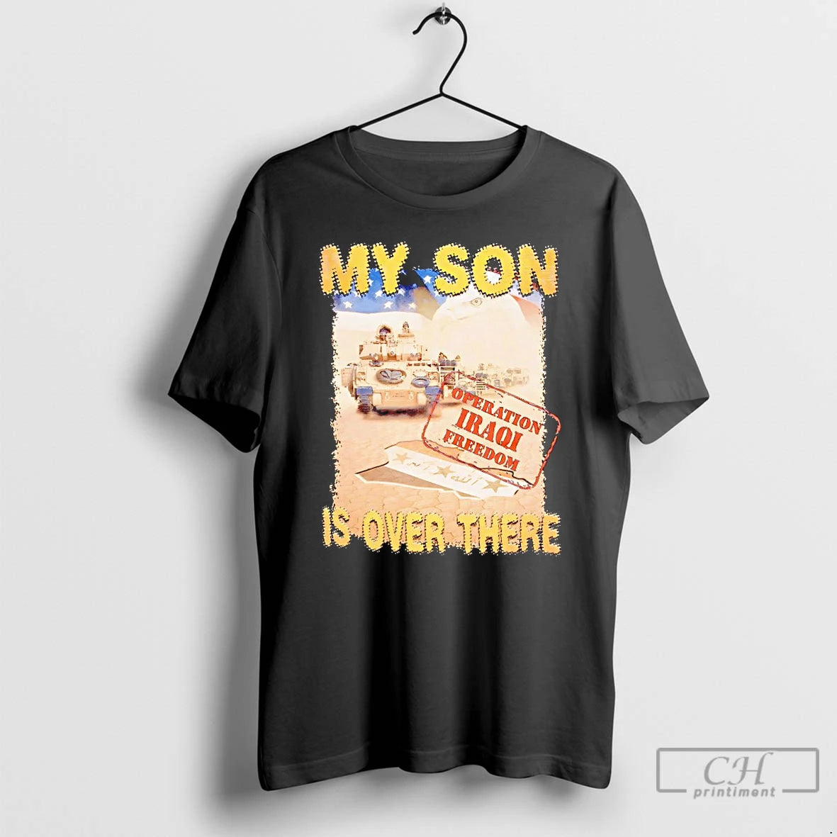 Premium My Son Is Over There Operation Iraqi Freedom T-Shirts, Hoodie, Sweatshirt | CoreVibeTees.com