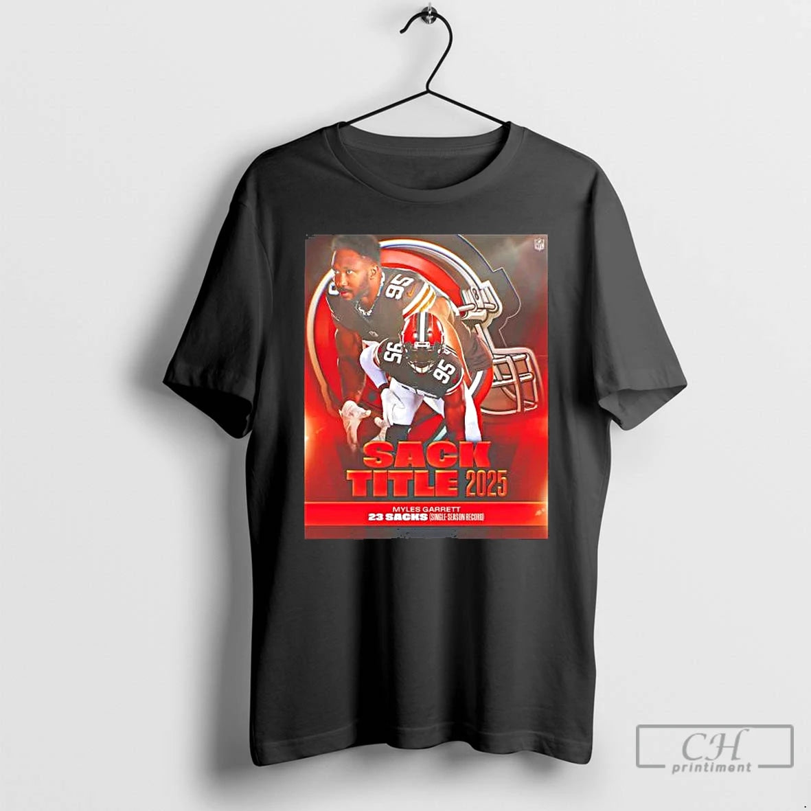 Premium Myles Garrett Sack Title 2025 T-Shirts, Hoodie, Sweatshirt | CoreVibeTees.com
