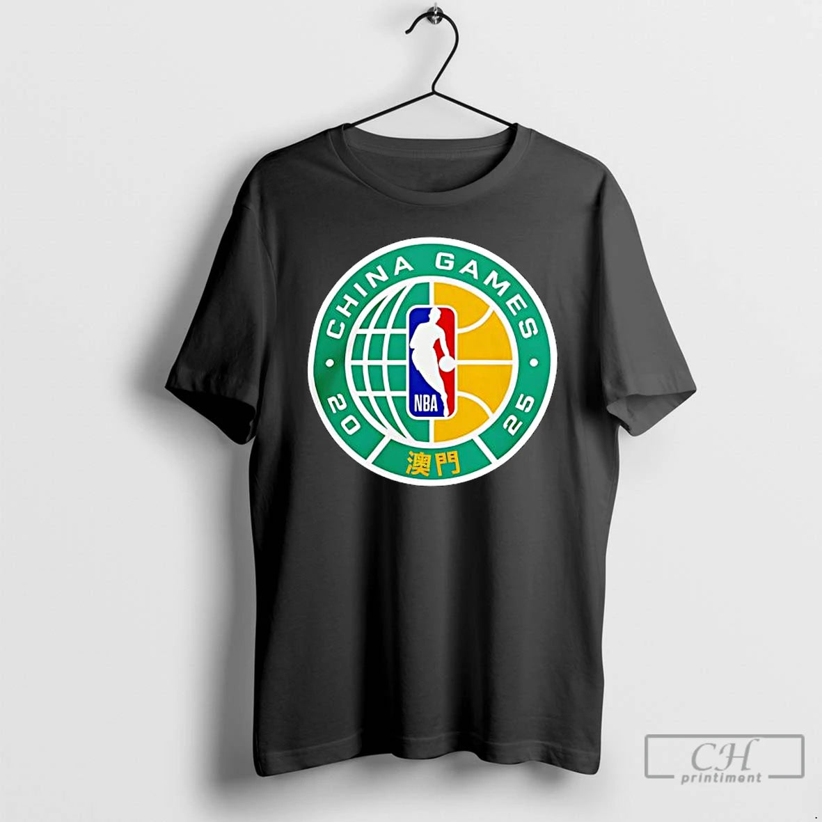 Premium Nba 2025 China Games Macau Basketball Global Series T Shirts
