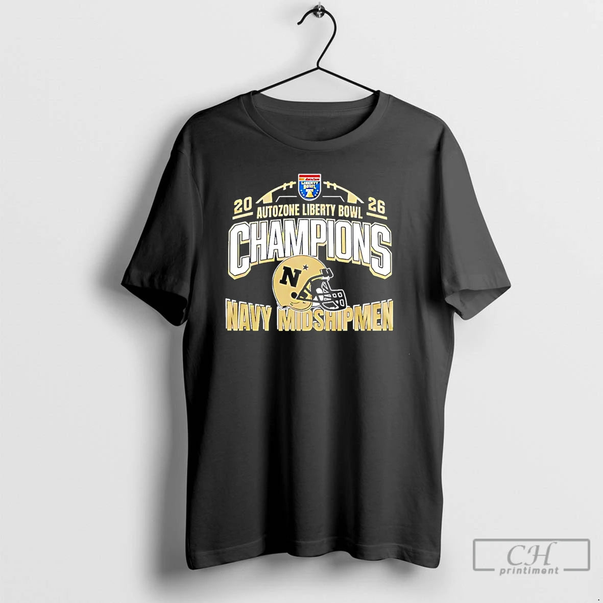 Premium Navy Midshipmen 2026 Liberty Bowl Champions Celebrating T-Shirts, Hoodie, Sweatshirt | CoreVibeTees.com