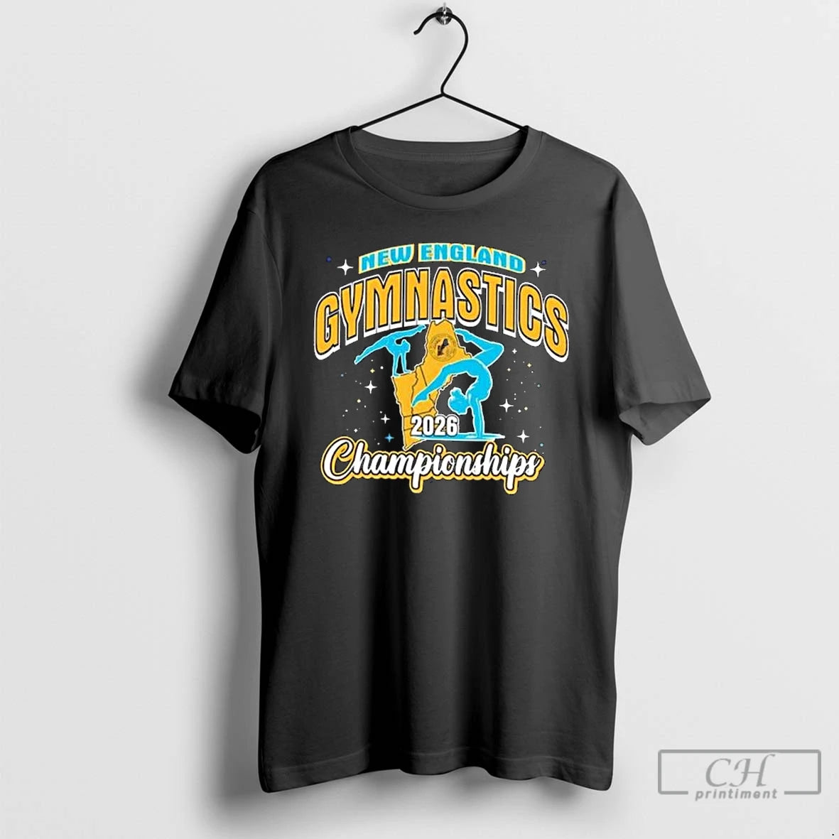 Premium New England Necsspa Gymnastics Championships 2026 Logo T-Shirts, Hoodie, Sweatshirt | CoreVibeTees.com