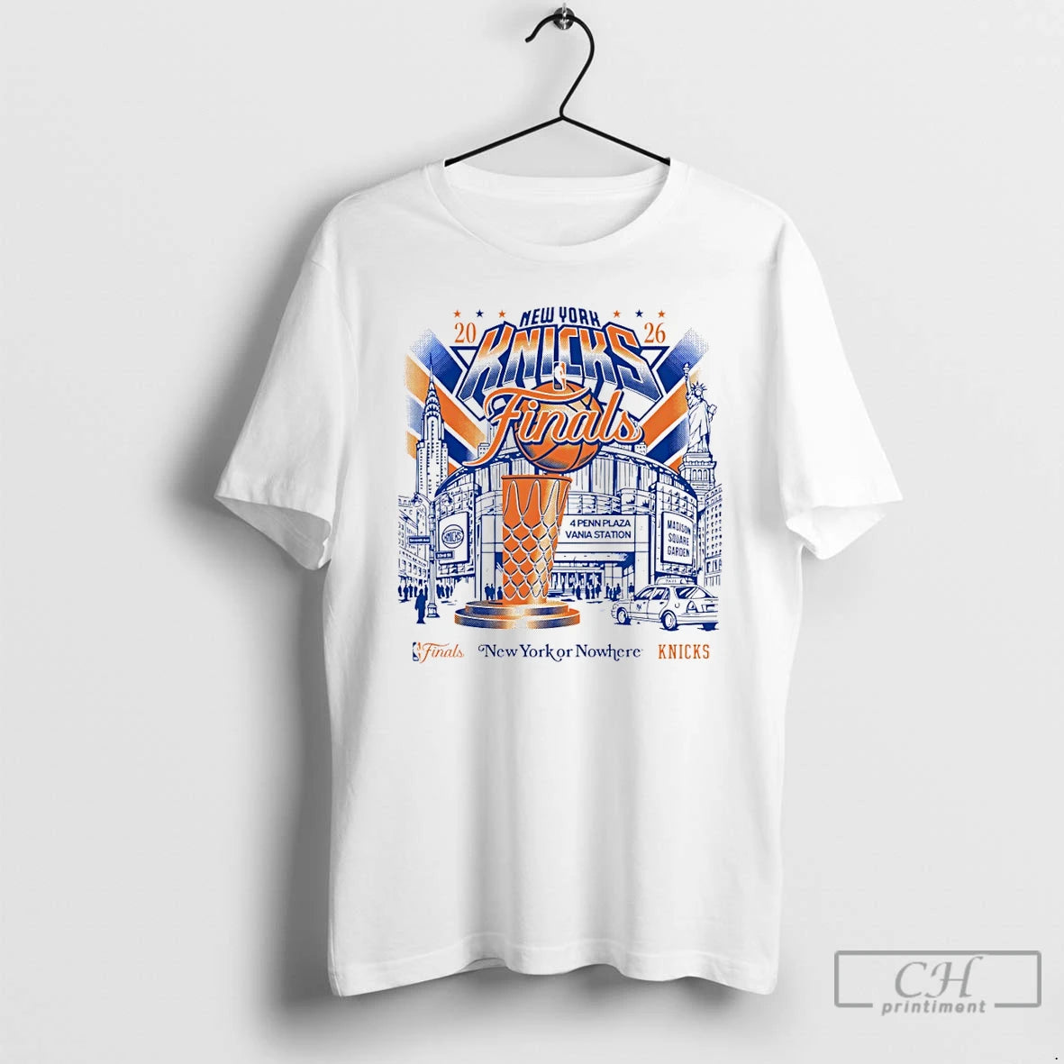 Premium New York Knicks Basketball Skyline Finals 2026 4 Penn Plaza Vania Station T Shirts