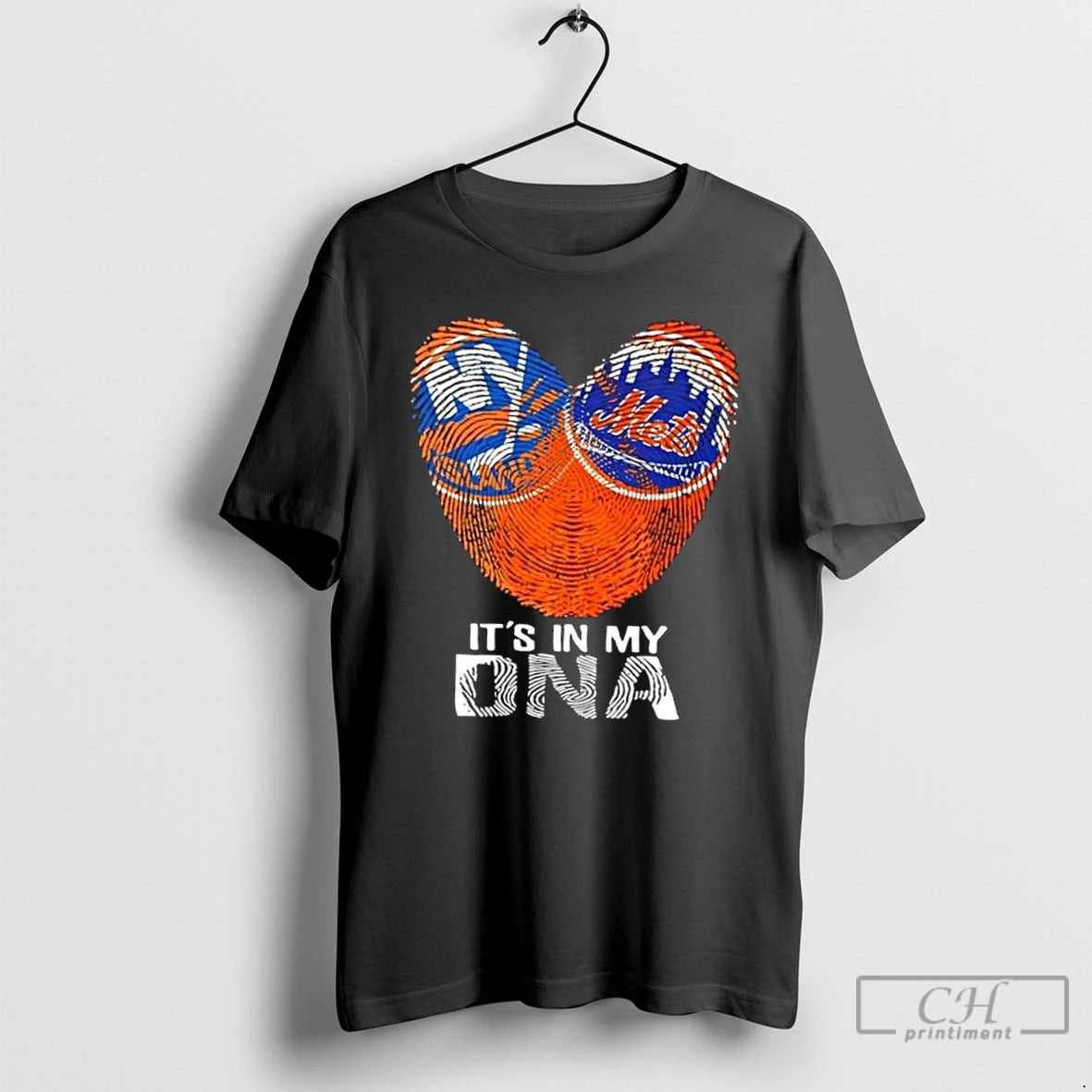 Premium New York City Sports Islanders X Mets Its In My Dna Fingerprint Heart T-Shirts, Hoodie, Sweatshirt | CoreVibeTees.com