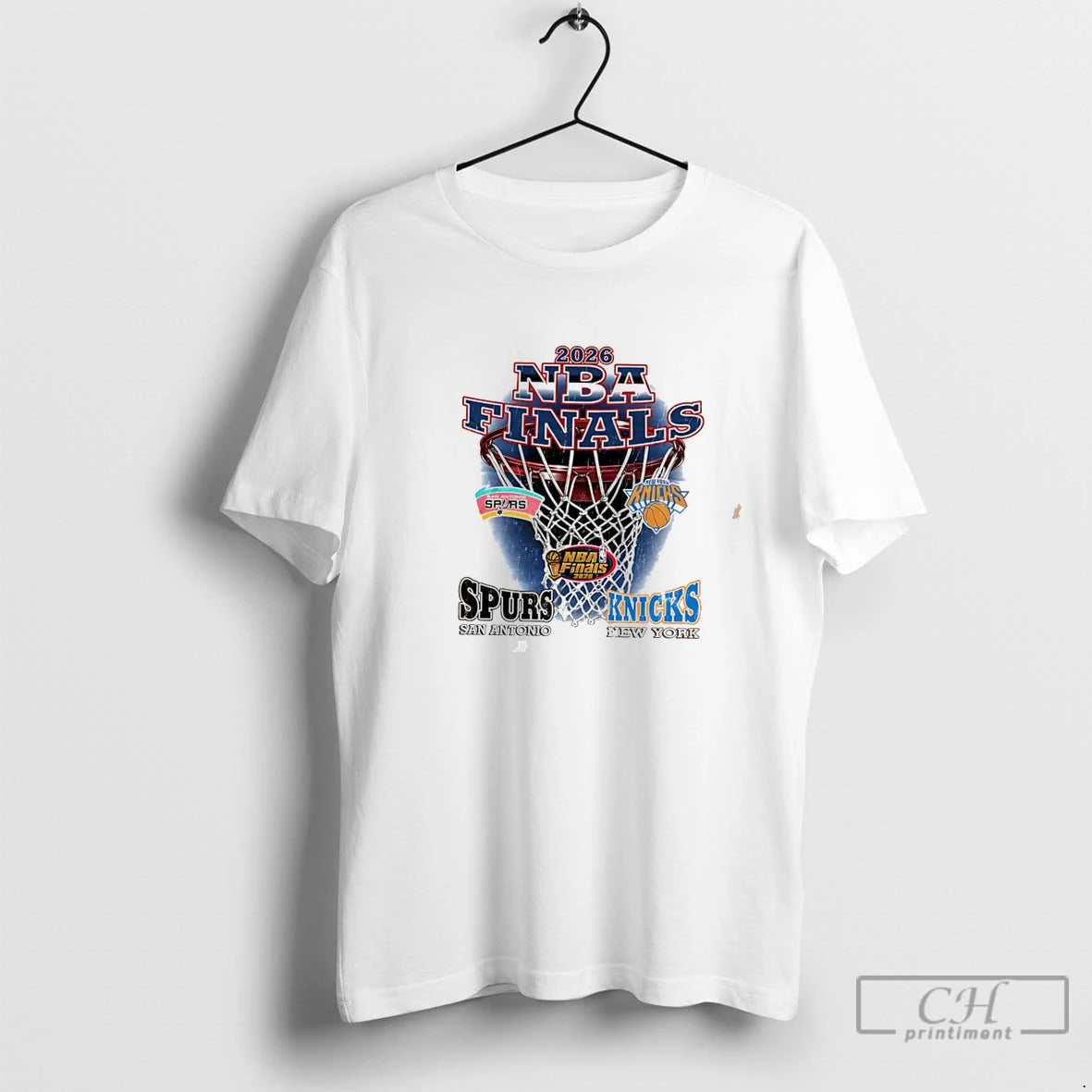 Premium New York Vs San Antonio 2026 Finals Basketball Logo Tee
