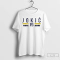 Premium Nikola Jokic 15 Denver Nuggets Player Name And Number T-Shirts, Hoodie, Sweatshirt | CoreVibeTees.com