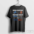 Premium Normal Heartbeat And Heartbeat When My Detroit Lions And Tigers Are Playing T Shirts