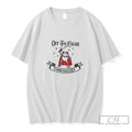 Premium Off To Cause Tomfoolery Cartoon Frog Wearing Red Cape Tee