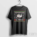 Premium Overstimulated But Festive Possum Light Christmas T-Shirts, Hoodie, Sweatshirt | CoreVibeTees.com