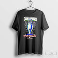 Premium Paris Saint Germain Champions 2026 Back To Back Trophy Tee