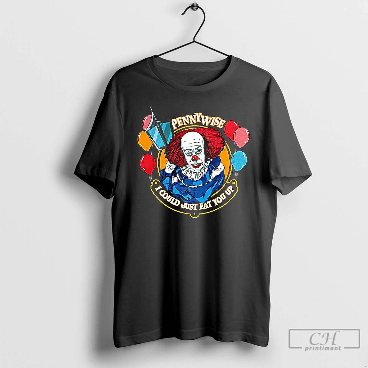 Premium Pennywise Clown It Character I Could Just Eat For Up Balloon Halloween T Shirts