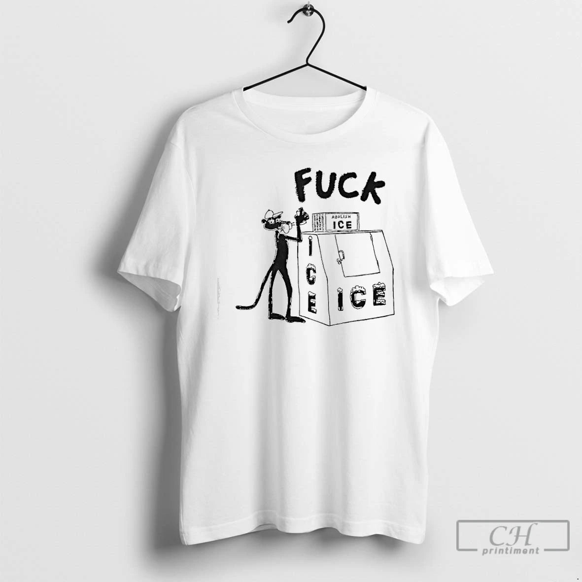 Premium Pink Panther Fuck Ice Abolish Ice T-Shirts, Hoodie, Sweatshirt | CoreVibeTees.com