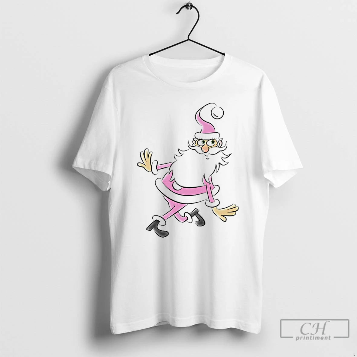 Premium Pink Santa Claus Swish Kringle Funny Christmas 2025 T-Shirts, Hoodie, Sweatshirt | CoreVibeTees.com