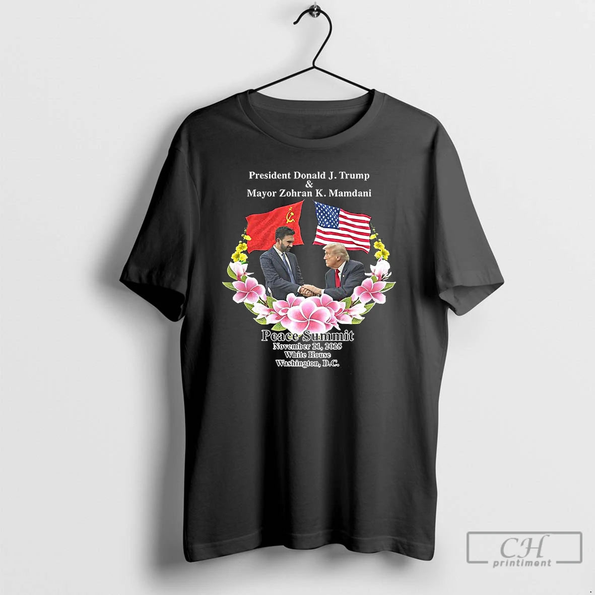 Premium President Donald Trump And Mayor Zohran Mamdani Peace Summit 2025 T-Shirts, Hoodie, Sweatshirt | CoreVibeTees.com
