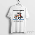 Premium Raccoon Christmas Asshole Dad And Smartass Daughter Best Friends For Life T Shirts Sweater Hoodie, Sweatshirt