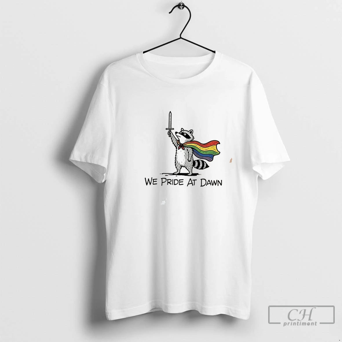 Premium Raccoon We Pride At Dawn Tee