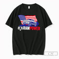 Premium Ram Power Patriotic Truck Usa Flag Tee