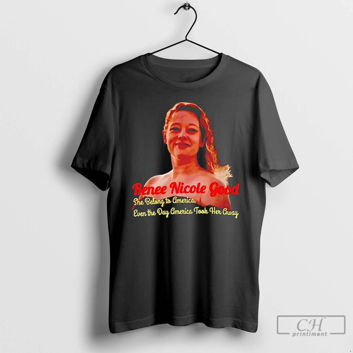 Premium Renee Nicole Good She Belong To America Even The Day T-Shirts, Hoodie, Sweatshirt | CoreVibeTees.com