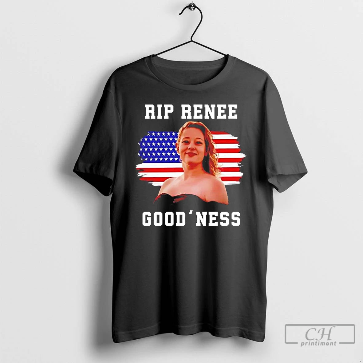 Premium Rip Renee Nicole Good Goodness American Flag T-Shirts, Hoodie, Sweatshirt | CoreVibeTees.com