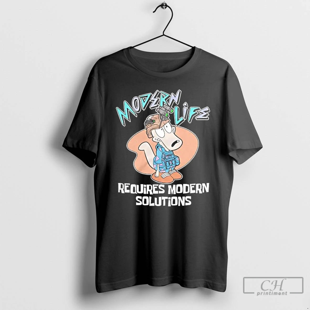 Premium Rocko Modern Life Requires Modern Solutions T-Shirts, Hoodie, Sweatshirt | CoreVibeTees.com