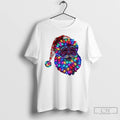Premium Santa Claus Face Made From Christmas Tree Lights T-Shirts, Hoodie, Sweatshirt | CoreVibeTees.com