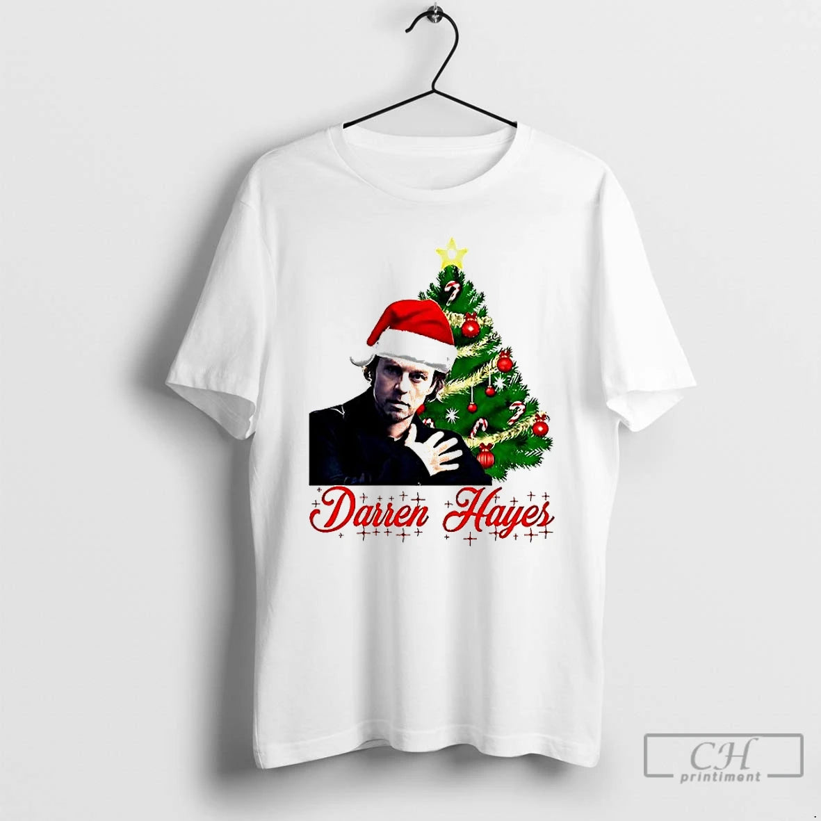 Premium Santa Darren Hayes Christmas Tree T-Shirts, Hoodie, Sweatshirt | CoreVibeTees.com