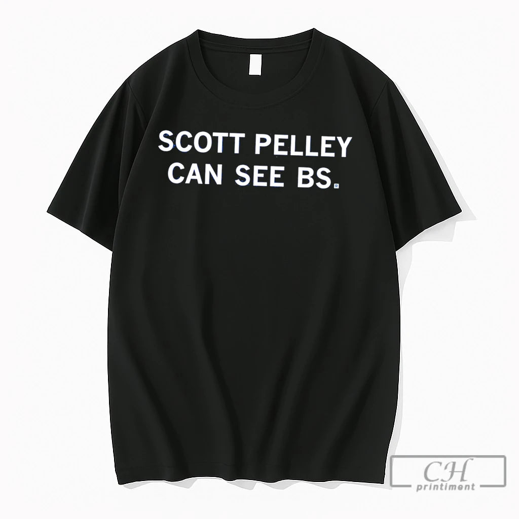 Premium Scott Pelley Can See Bs Tee