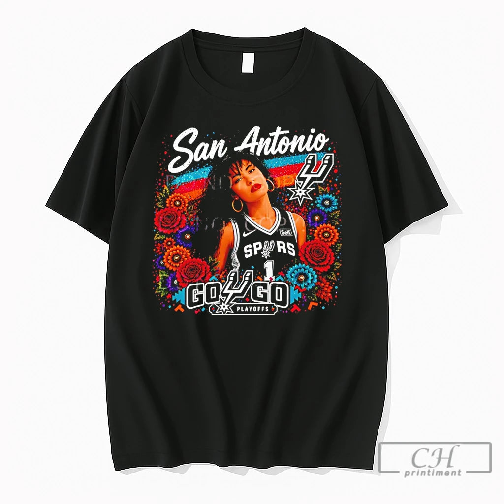 Premium Selena San Antonio Spurs Basketball Floral