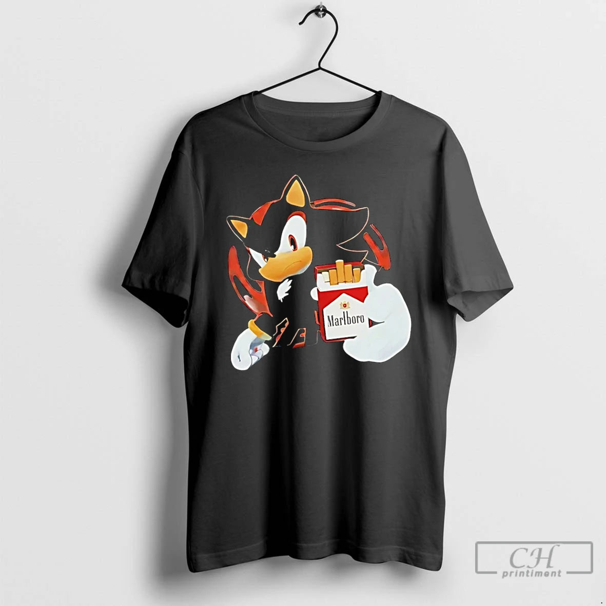 Premium Shadow The Hedgehog Marlboro Red Cartoon T-Shirts, Hoodie, Sweatshirt | CoreVibeTees.com