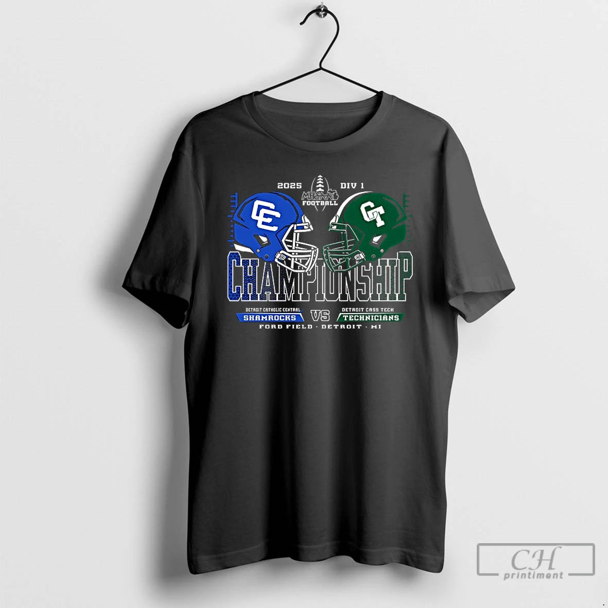 Premium Shamrocks Vs Technicians 2025 Mhsaa Football D1 Championship T-Shirts, Hoodie, Sweatshirt | CoreVibeTees.com