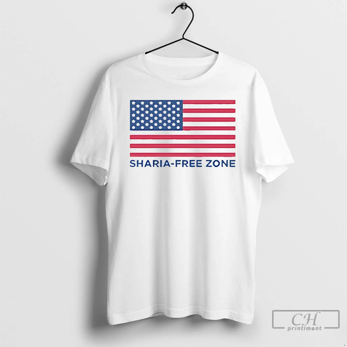 Premium Sharia Free Zone American Flag T-Shirts, Hoodie, Sweatshirt | CoreVibeTees.com