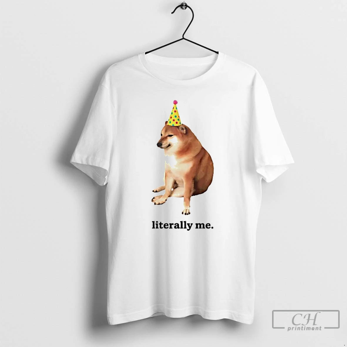 Premium Shiba Inu Meme Literally Me T-Shirts, Hoodie, Sweatshirt | CoreVibeTees.com