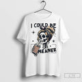 Premium Skeleton I Could Be Meaner Halloween Ceramic Ceramic And Classic Dad Cap