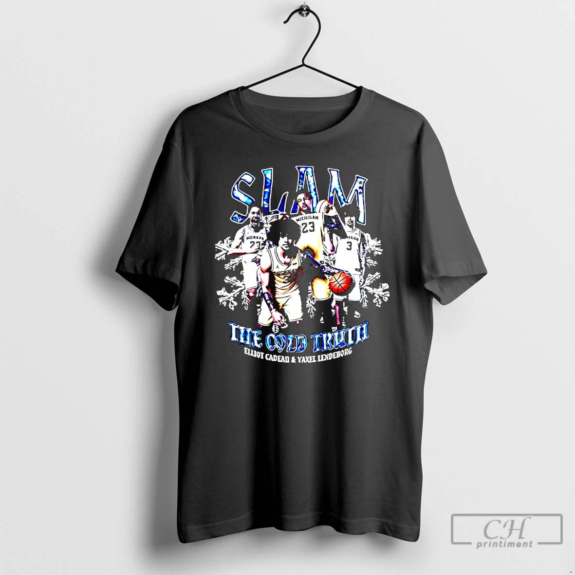 Premium Slam The Cold Truth Elliot Cadeau Yaxel Lendeborg Michigan Jersey T-Shirts, Hoodie, Sweatshirt | CoreVibeTees.com