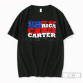 Premium Spirt Of America Chris Carter American Flag Shape Tee