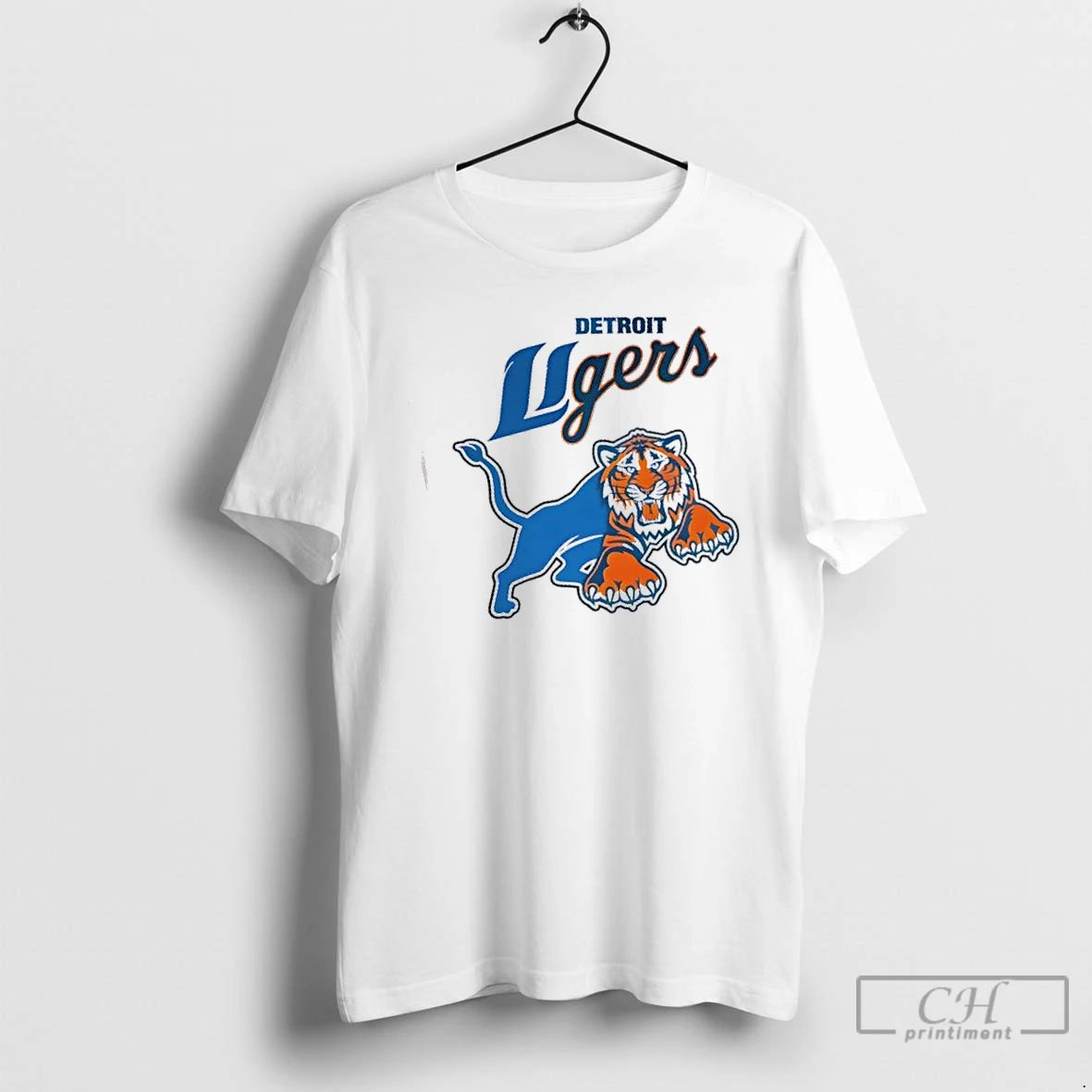 Premium Sports Detroit Ligers Tigers X Lions Logo Mashup T-Shirts, Hoodie, Sweatshirt | CoreVibeTees.com