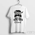 Premium Spurs Girl Messy Bun Bandana San Antonio Spurs Basketball Nba 2026 T Shirts Sweater